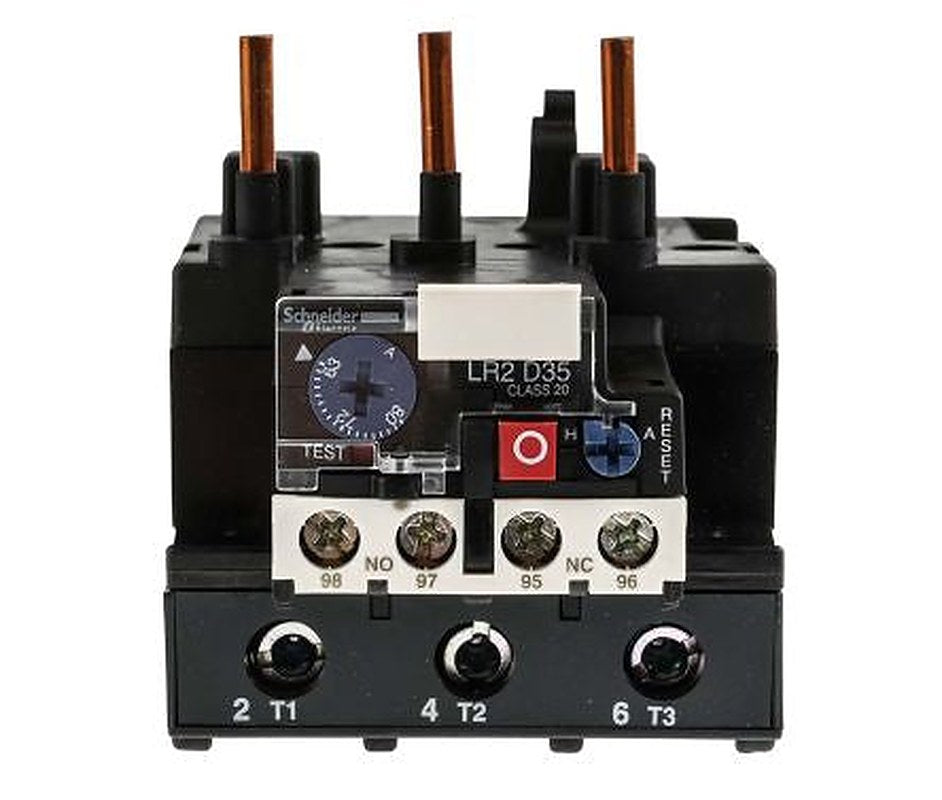 Schneider Electric, TeSys Thermal Overload Relay 1 NO/1 NC, 63A, 80 A F.L.C, 80A Contact Rating, 37 kW, 6kV 3