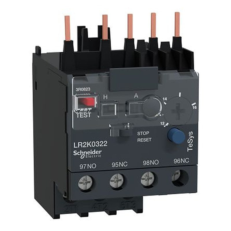 Schneider Electric, LR2 Contactor Overload Relays, 10A F.L.C, 6A Contact Rating, 2 W