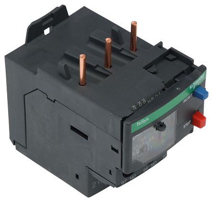 Schneider Electric, TeSyS LR Overload Relay 1 NO/1 NC, 0.63A, 1 A F.L.C, 1A Contact Rating, 0.37 kW 3