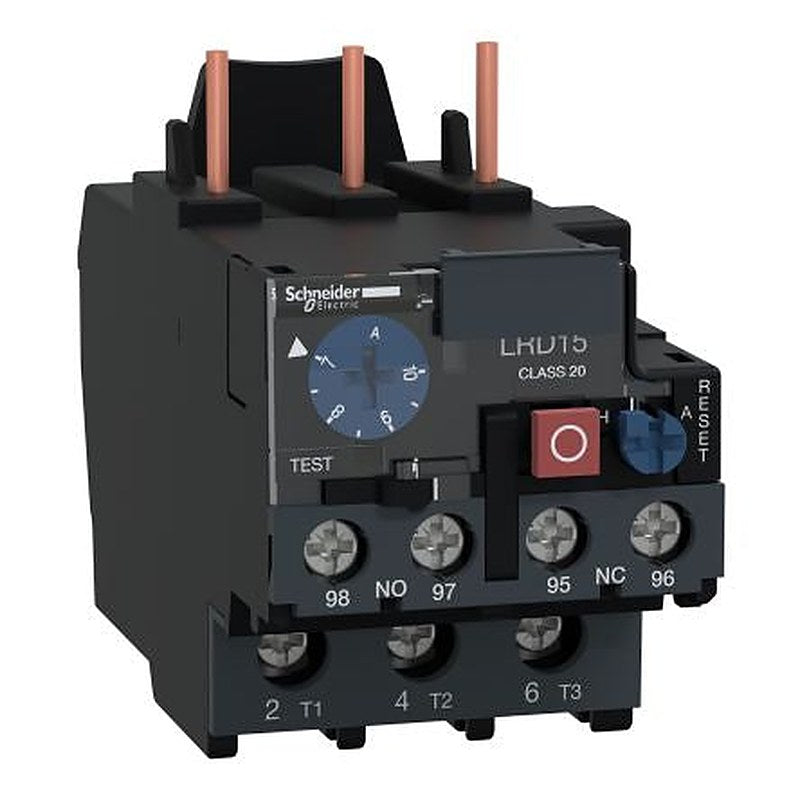 Schneider Electric, TeSys Deca Thermal Overload Relay 1 NO/1 NC, 10A, 7 A F.L.C, 10A Contact Rating, 4 kW 3