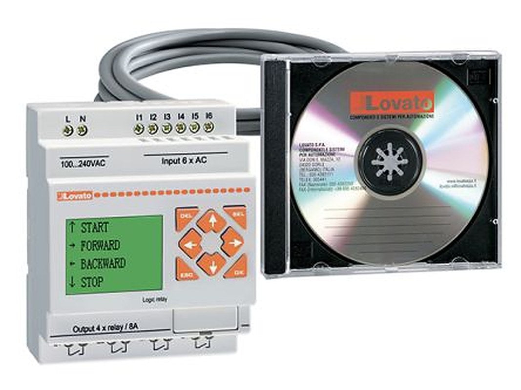 Lovato LRD Series Programmable Logic Controller, Relay Output, 8-Input, Digital Input