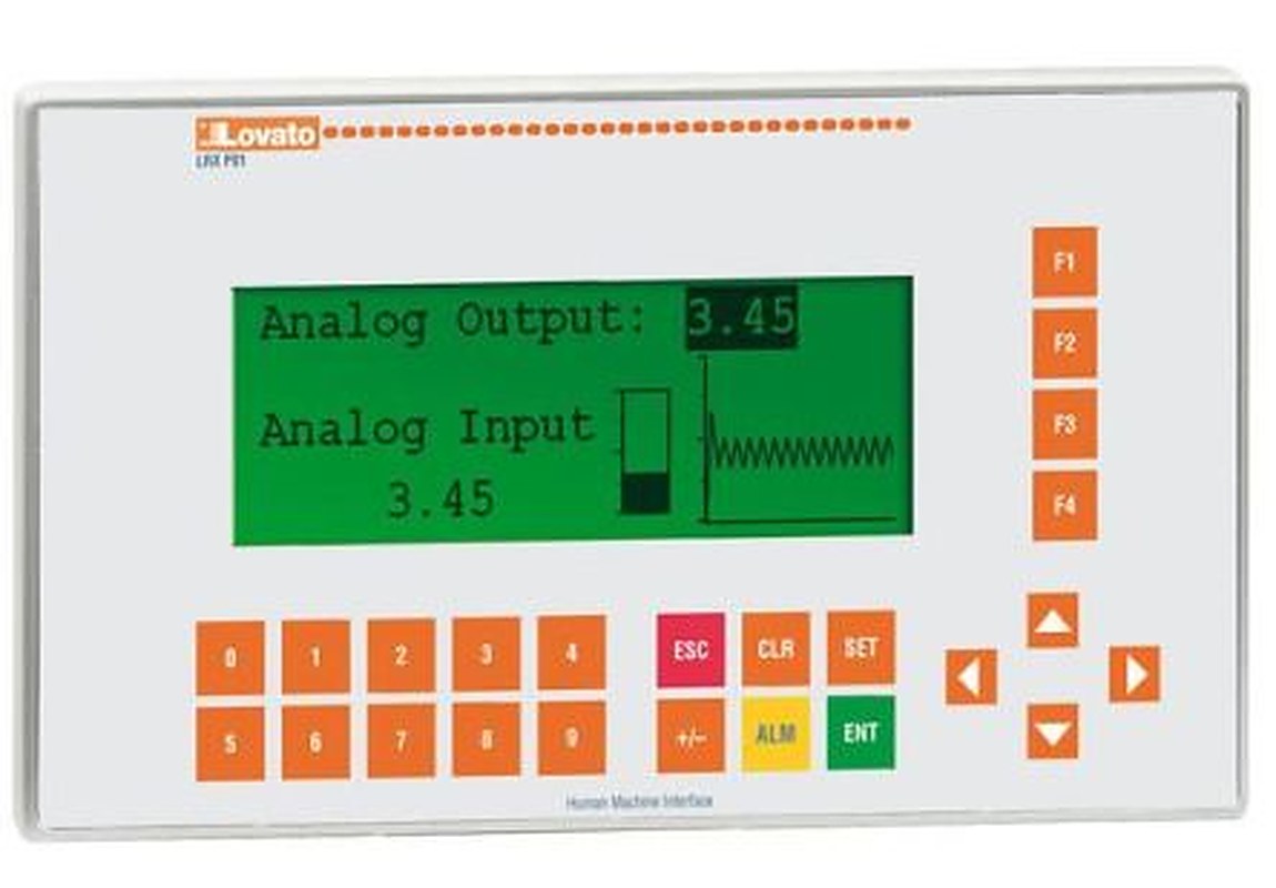 Lovato LRXP Series HMI Panel - 4.3 in, LCD Display, 192 x 64 pixel