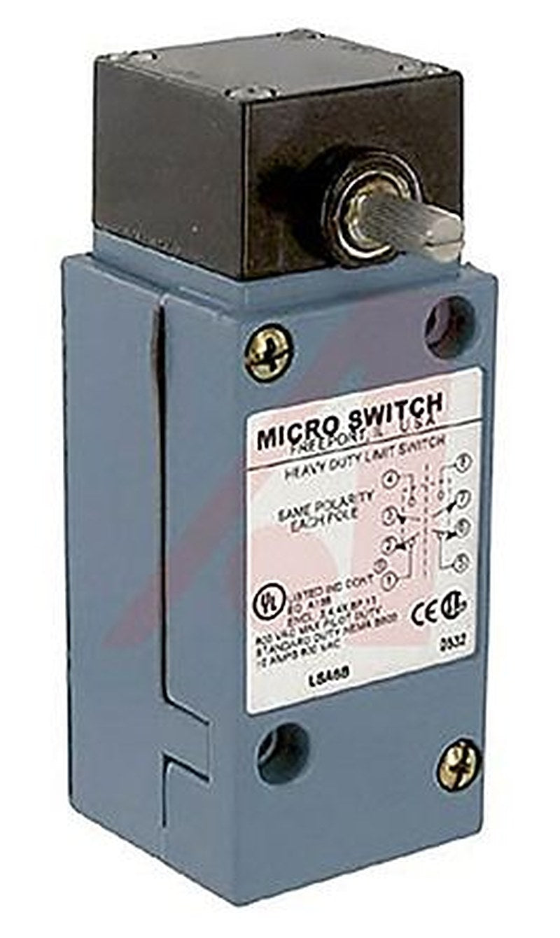 Honeywell HDLS Series Side Rotary Limit Switch, DPDT, IP65, IP66, IP67, Die Cast Zinc Epoxy Coated Housing, 600V ac, 10A