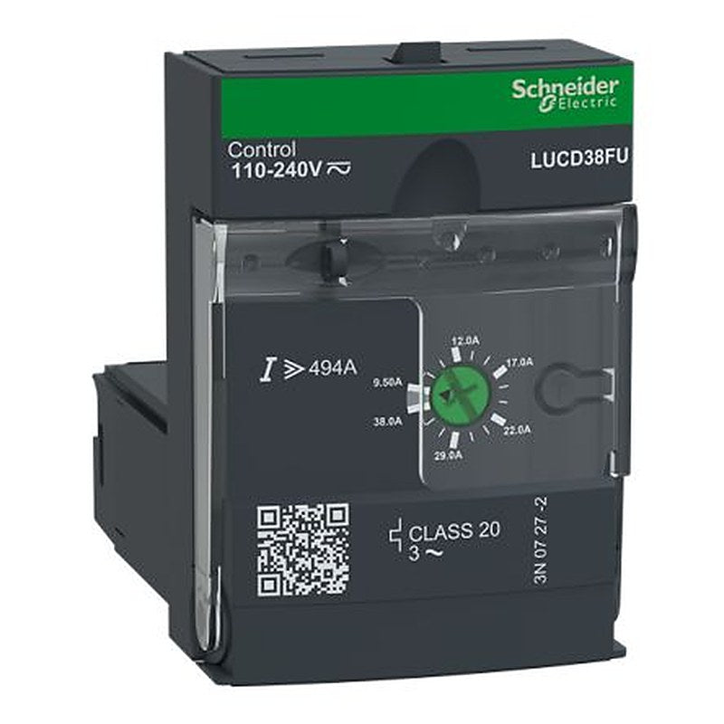 Schneider Electric LUCD Contactor, 110V Coil, 3-Pole, 38 A, 18.5 kW, 3 NO, 690V