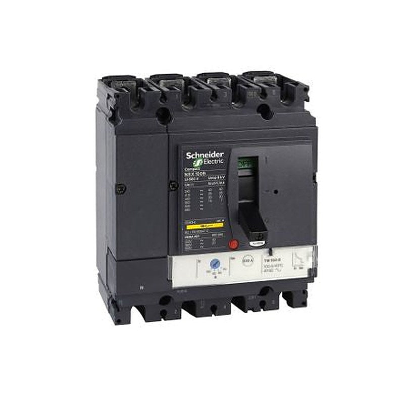 Schneider Electric, NSX, Lv4 Molded Case Circuit Breaker 4-Pole 100A, Breaking Capacity 85 kA, Fixed