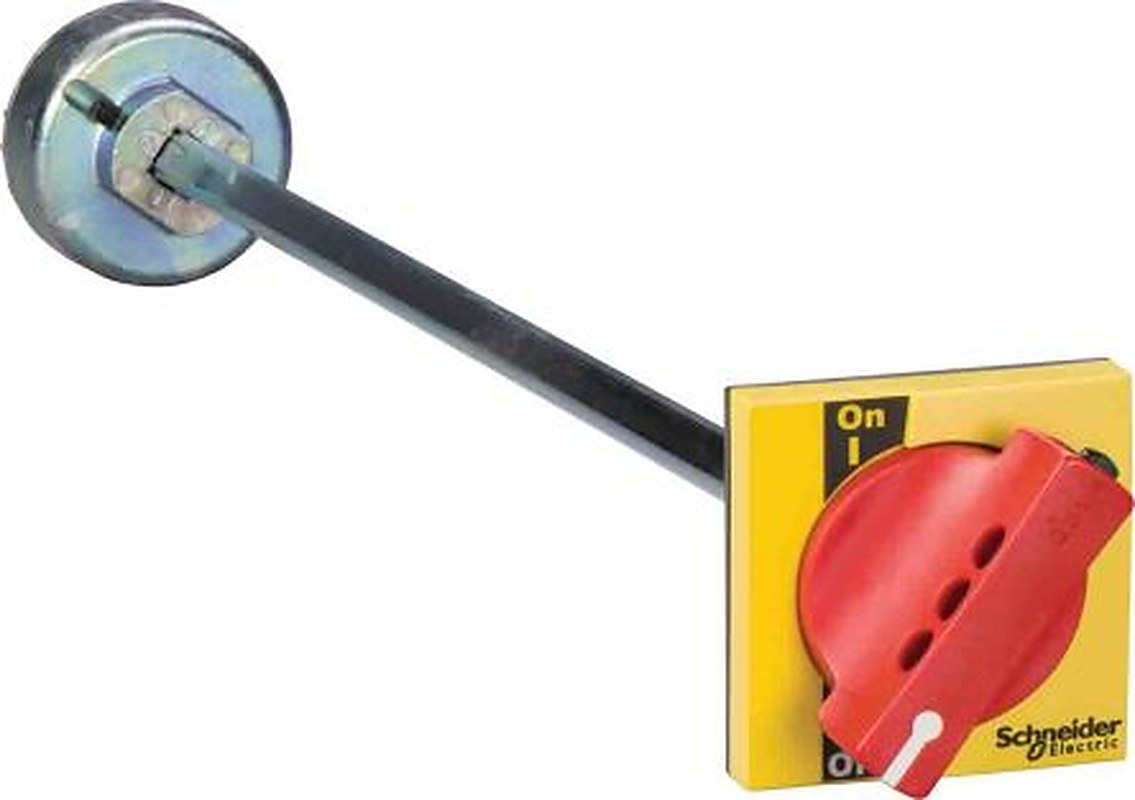 Schneider Electric Handle: Red, Handle Front Plate: Yellow Rotary Handle, ComPacT INS/INV Series