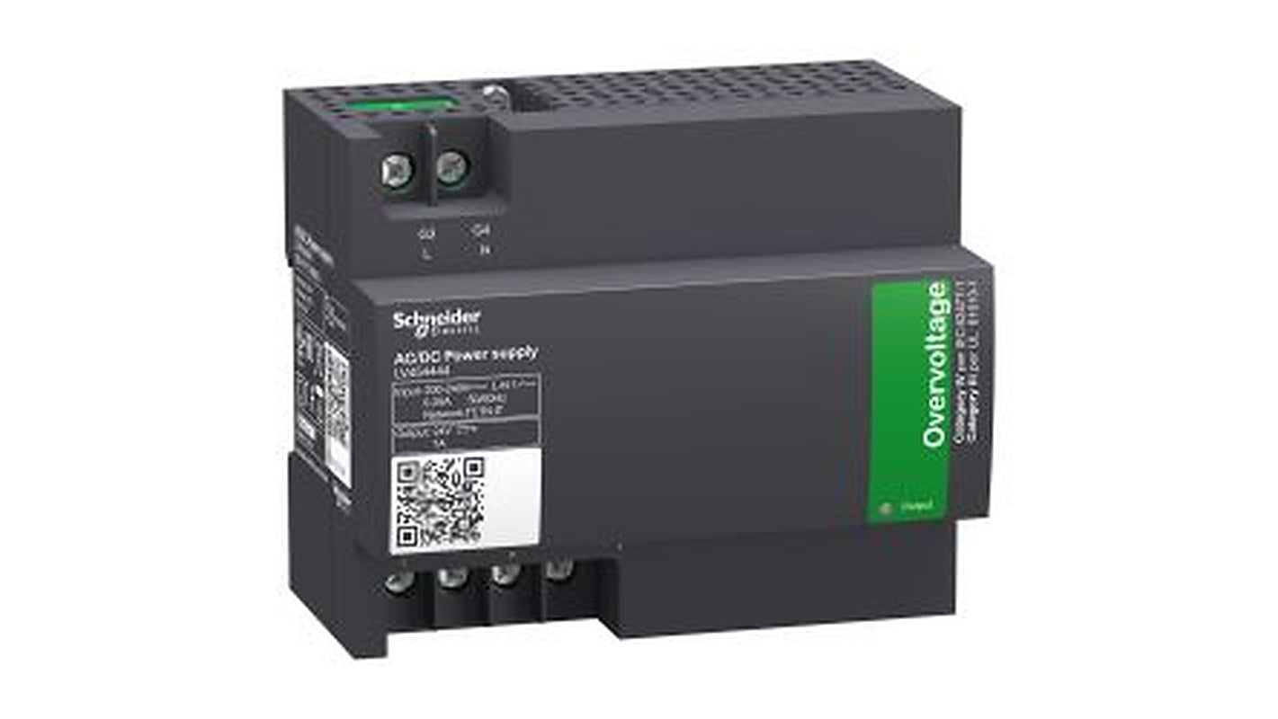 Schneider Electric Lv4 External Power Supply Module DIN Rail Power Supply 240V ac AC Input 24V dc, 1 A Output DC 24 W