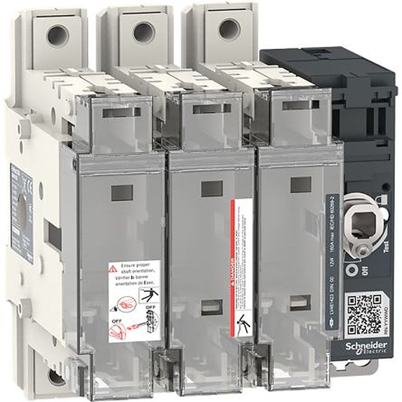 Schneider Electric Fuse Switch Disconnector, 3-Pole, 160 kA, 160A