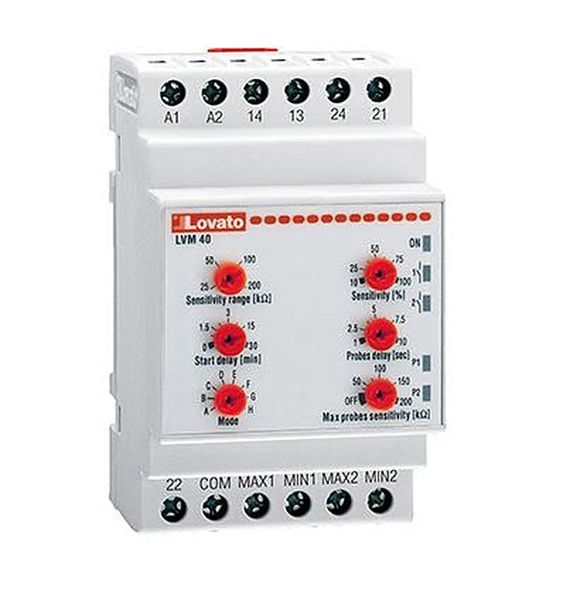 Lovato Monitoring Relay, DIN Rail, 24V ac