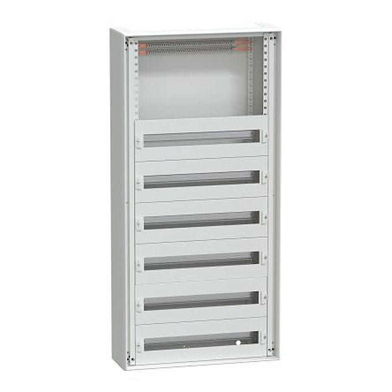 Schneider Electric PrismaSeT G Series Sheet Steel Enclosure, IP41, IP43, IP30, IP40 Transparent Door, 1230 mm x 595 mm x