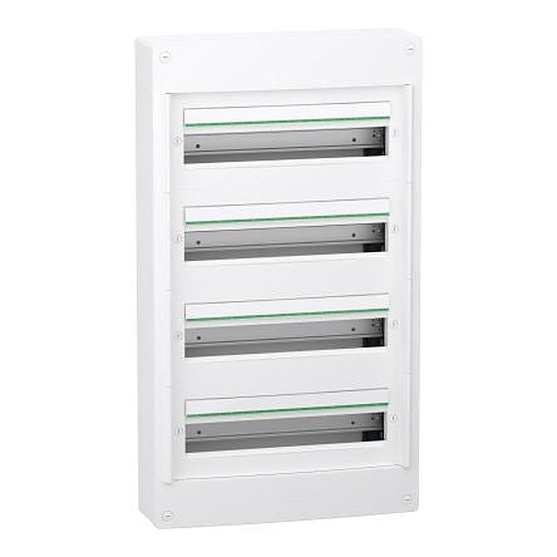 Schneider Electric White Plastic PrismaSeT XS Control Station Enclosure - 4 Hole