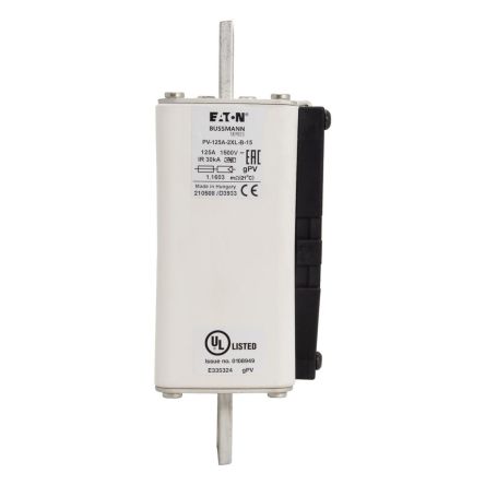 Eaton 125A Tag Fuse 2XL 1500V, 167 mm