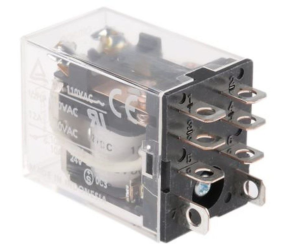 Omron Power Relay, 12V dc Coil, 10A Switching Current, DPDT