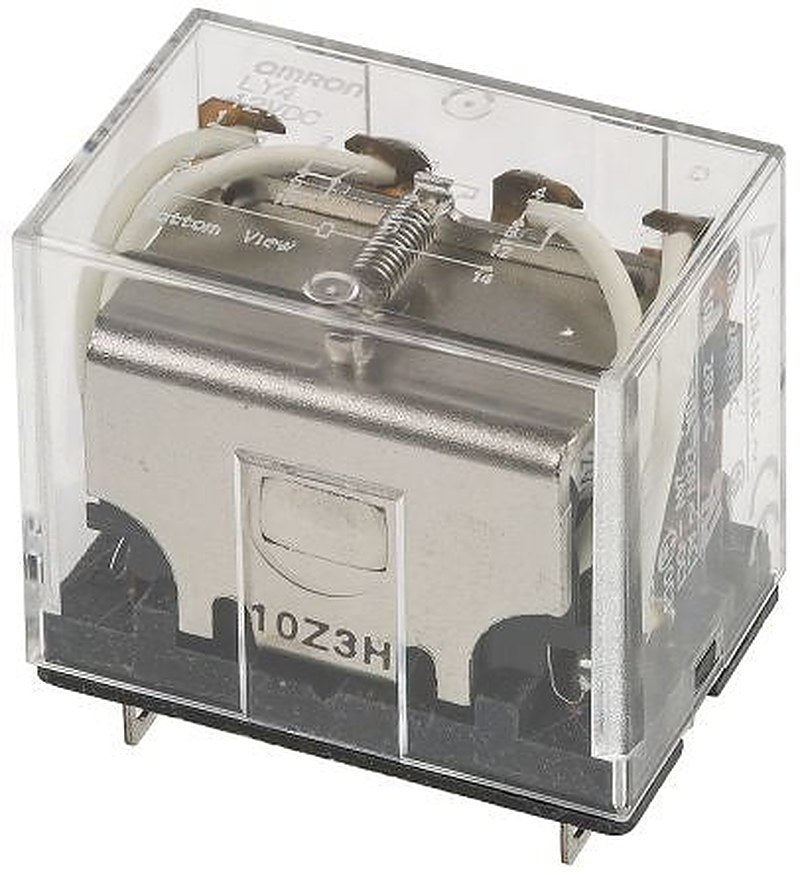 Omron Power Relay, 12V dc Coil, 10A Switching Current, 4PDT