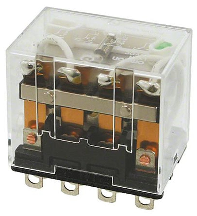 Omron Power Relay, 120V ac Coil, 10A Switching Current, 4PDT