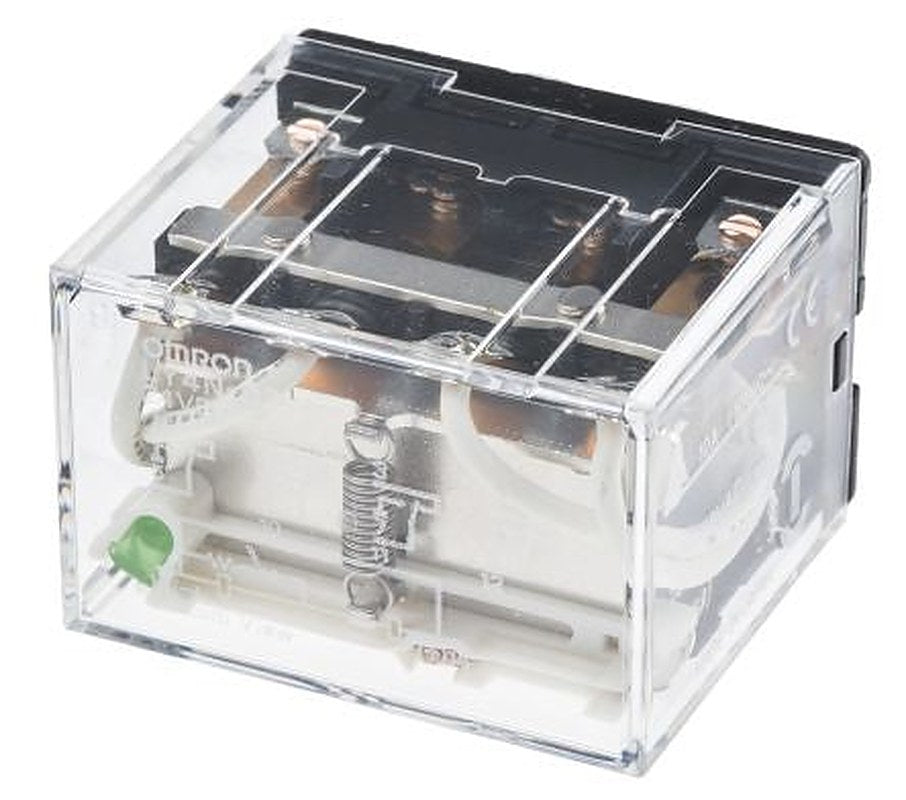 Omron Power Relay, 24V dc Coil, 10A Switching Current, 4PDT