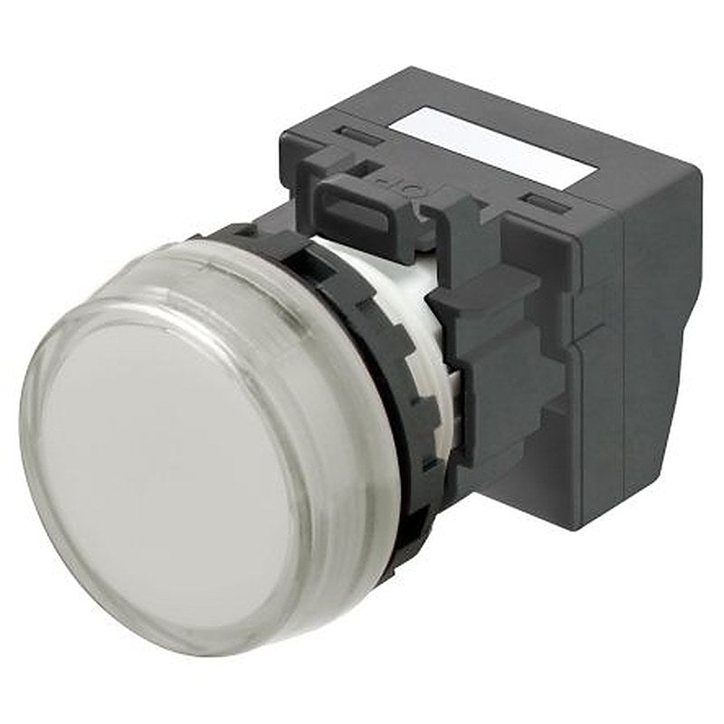 Omron M22N Series White Miniature Indicator Pilot Light, 24V, Crimp Termination, IP66