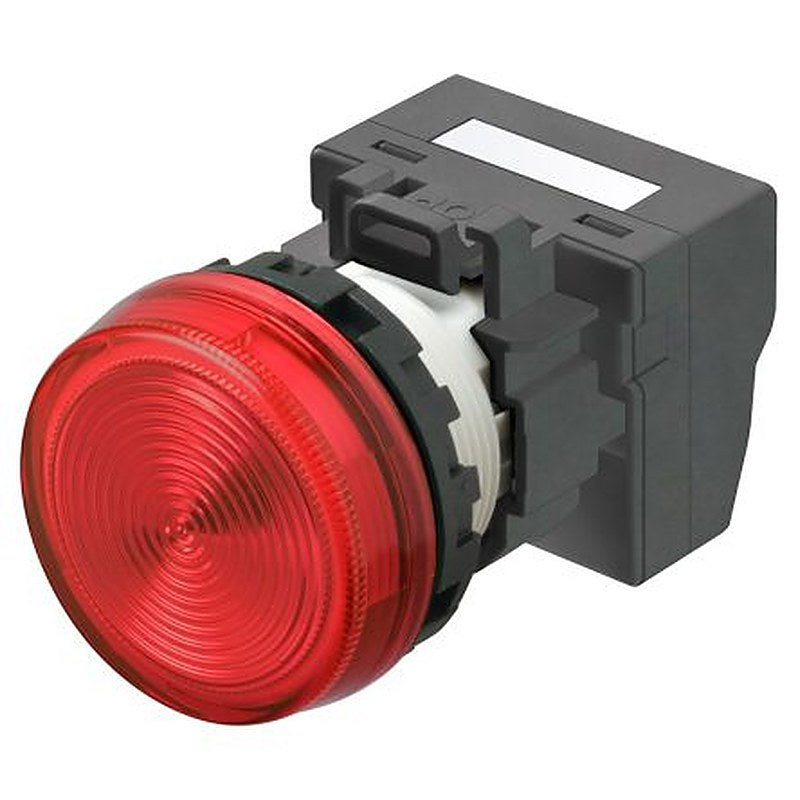 Omron M22N Series Red Panel Mount Indicator Pilot Light, 24V, Crimp Termination, IP66