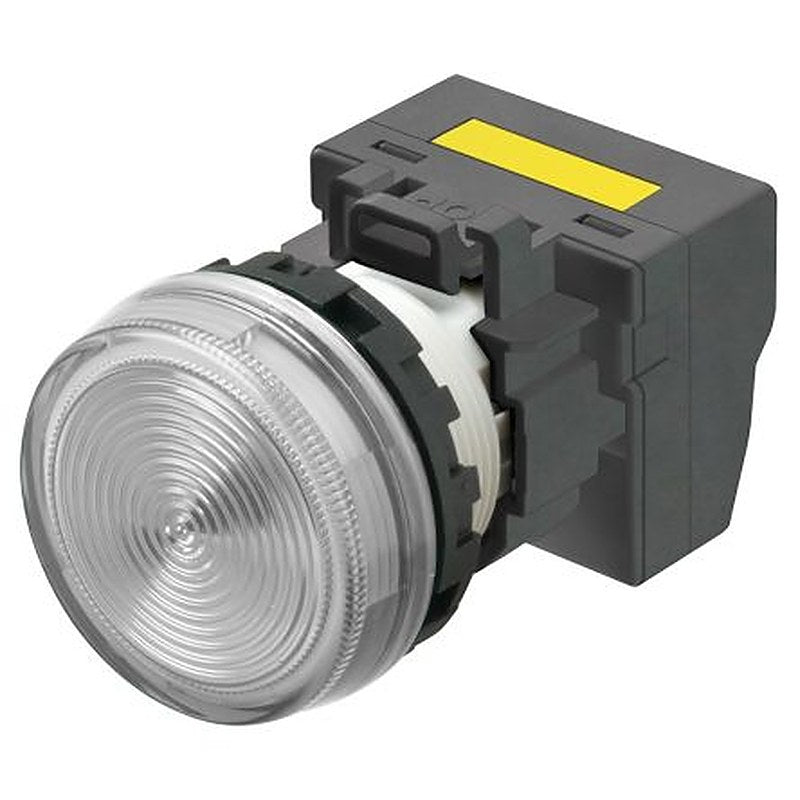Omron M22N Series White Miniature Indicator Pilot Light, 240V, Crimp Termination, IP66, 29.9 dia