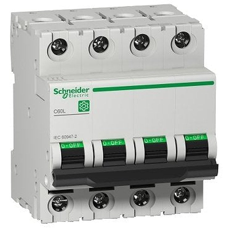 Miniature circuit breaker (MCB), Multi9 C60L, 4P, 3A, C curve, 25kA (IEC/EN 60947-2) (Miniature circuit breaker (MCB) Multi9 C60L) is a Schneider Electric product. Designed for reliable performance and long service life. Available across Iraq — contact us for pricing and delivery options.