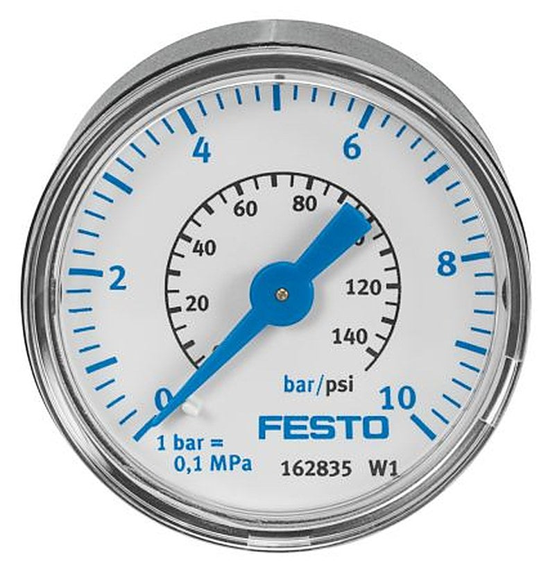 Festo G 1/8 Pressure Gauge, 40 mm, 10 bar