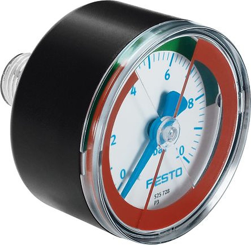 Festo R 1/4 Threaded Pressure Gauge, 50 mm, 10 bar