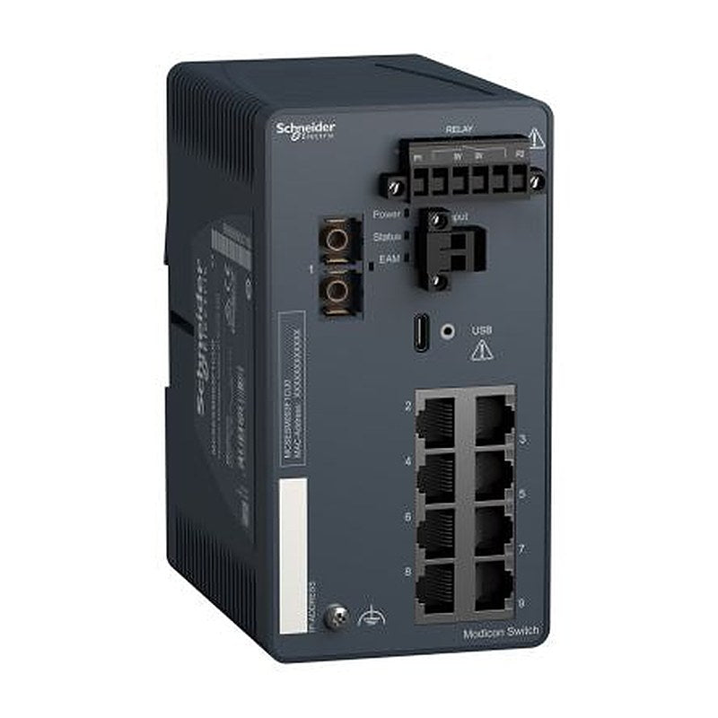 Schneider Electric MCSESM093F1CU0 Managed Switch 9 Port Network Switch