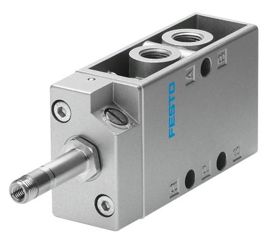 Festo Pneumatic Solenoid/Pilot-Operated Control Valve - 5/2 Monostable Electric Metric MFH-5-1/8-EX Series 24V