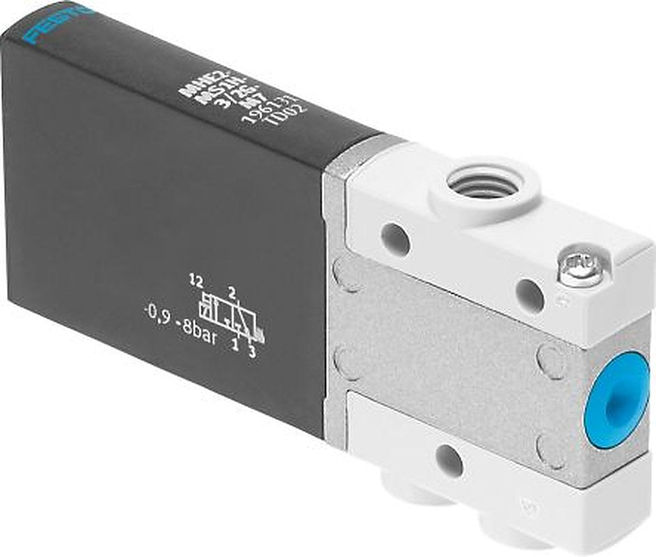 Festo Solenoid Valve MHE2-MS1H-3/2G-M7, 3 Port, 24V dc