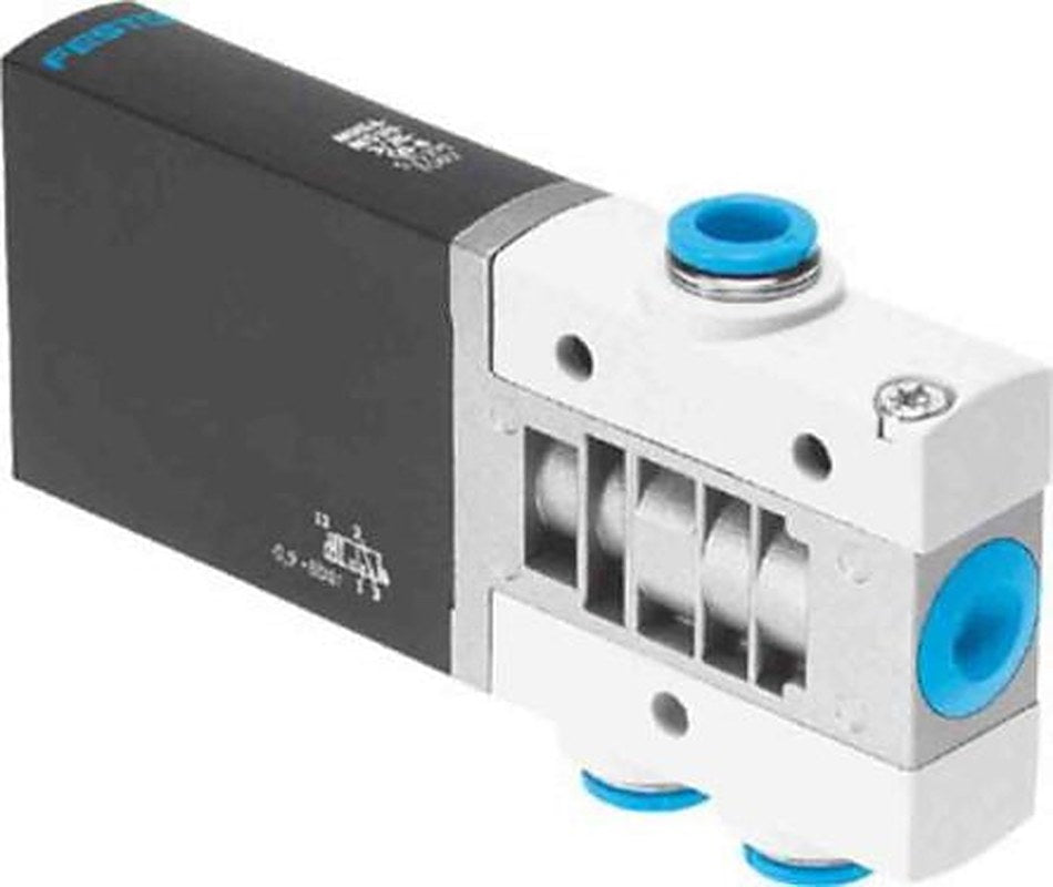 Festo Solenoid Valve - 3/2 Closed Monostable Electric Metric MHE4-M1H-3/2G-QS-8 Series 24V