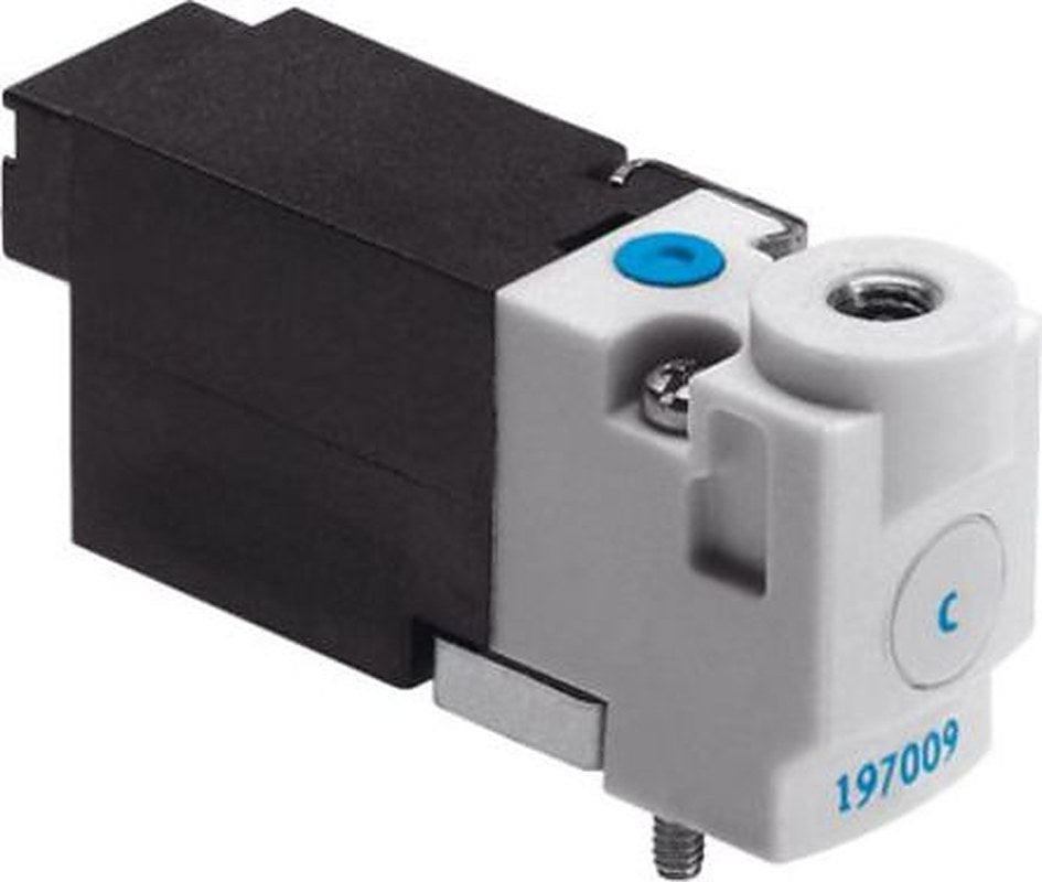 Festo Pneumatic Solenoid/Pilot-Operated Control Valve - 3/2 Closed Monostable Electric Metric MHP1-M1H-3/2G-M3-HC
