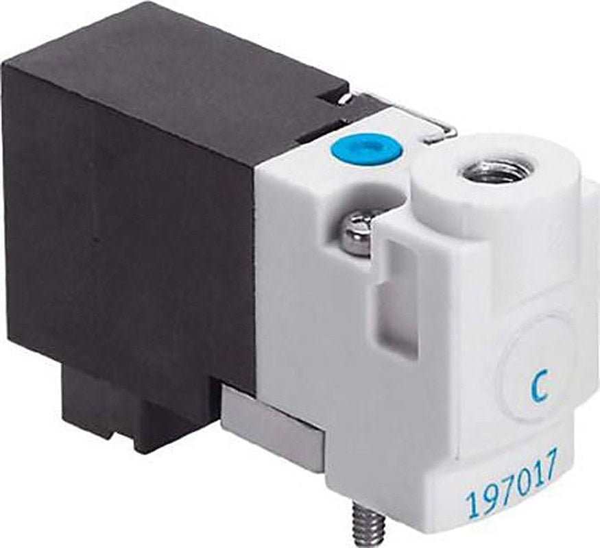 Festo Pneumatic Solenoid/Pilot-Operated Control Valve - 3/2 Closed Monostable Electric Metric MHP1-M1H-3/2G-M3-PI