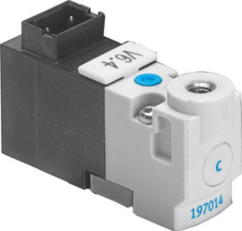 Festo Pneumatic Solenoid/Pilot-Operated Control Valve - 3/2 Closed Monostable Electric Metric MHP1-M1H-3/2G-M3-TC