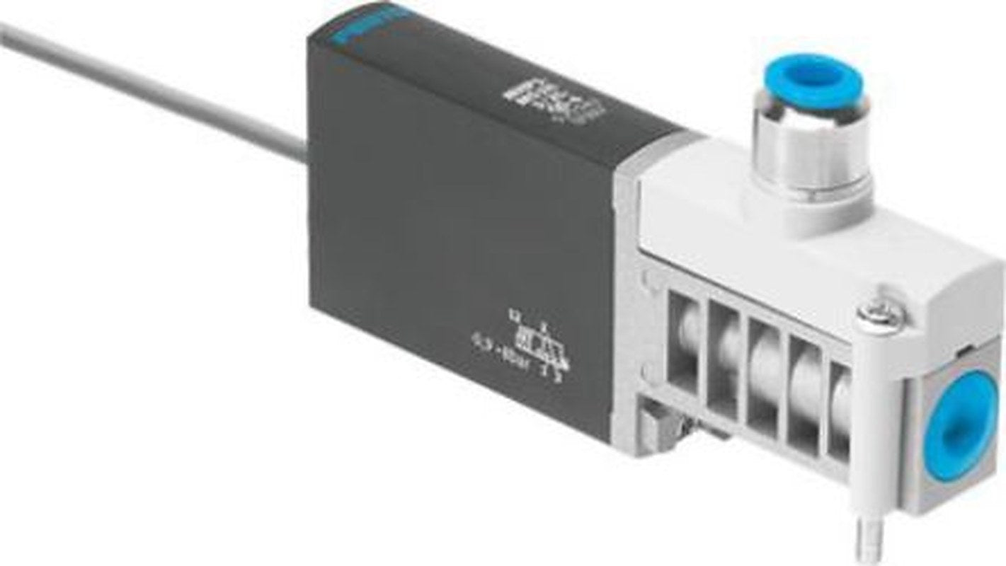 Festo Pneumatic Solenoid/Pilot-Operated Control Valve - 3/2 Closed Monostable Electric Metric MHP3-MS1H-3/2G-QS-6-K
