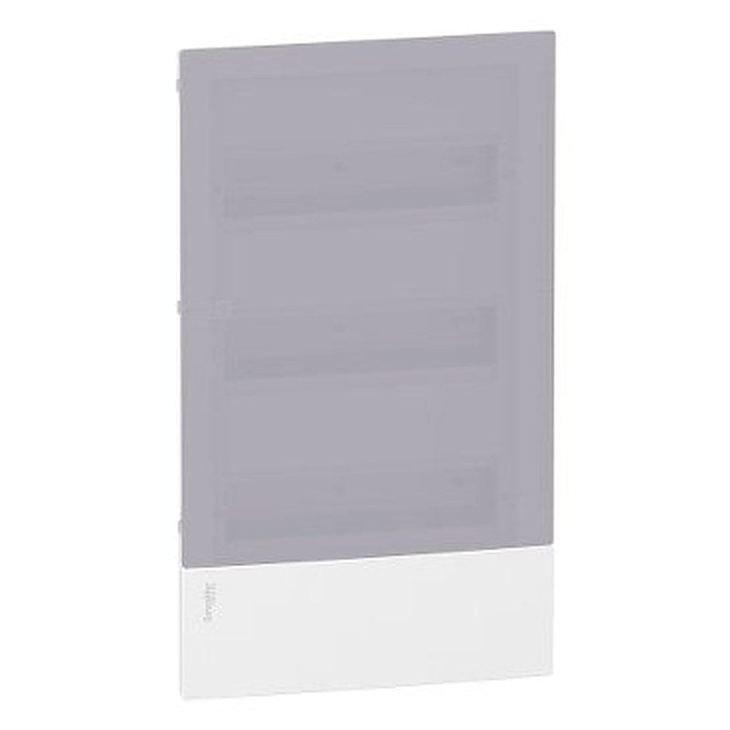 Enclosure, Resi9 MP, flush mounting, 3 rows of 12 modules, IP40, translucid door, 1 earth + 1 neutral terminal blocks (Enclosure Resi9 MP) is a Schneider Electric product. Designed for reliable performance and long service life. Available across Iraq — contact us for pricing and delivery options.