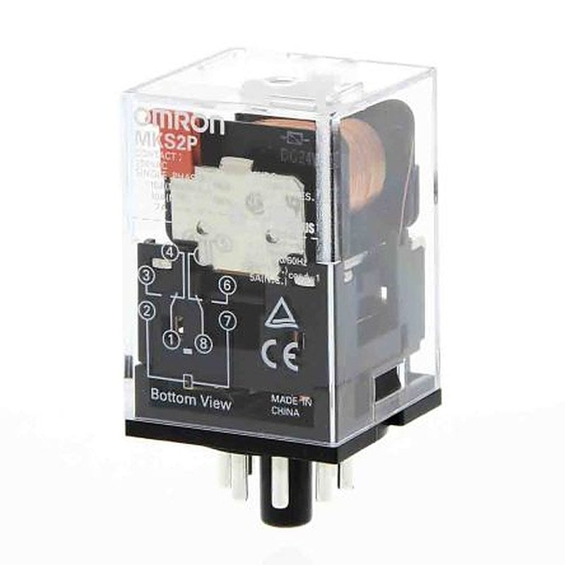 Omron Power Relay, 24V ac Coil, 10A Switching Current, DPDT