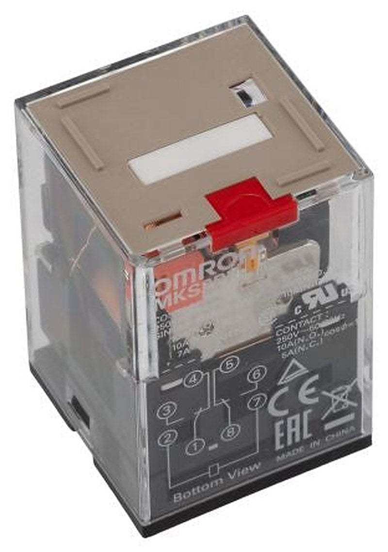 Omron Power Relay, 12V ac Coil, 10A Switching Current, DPDT