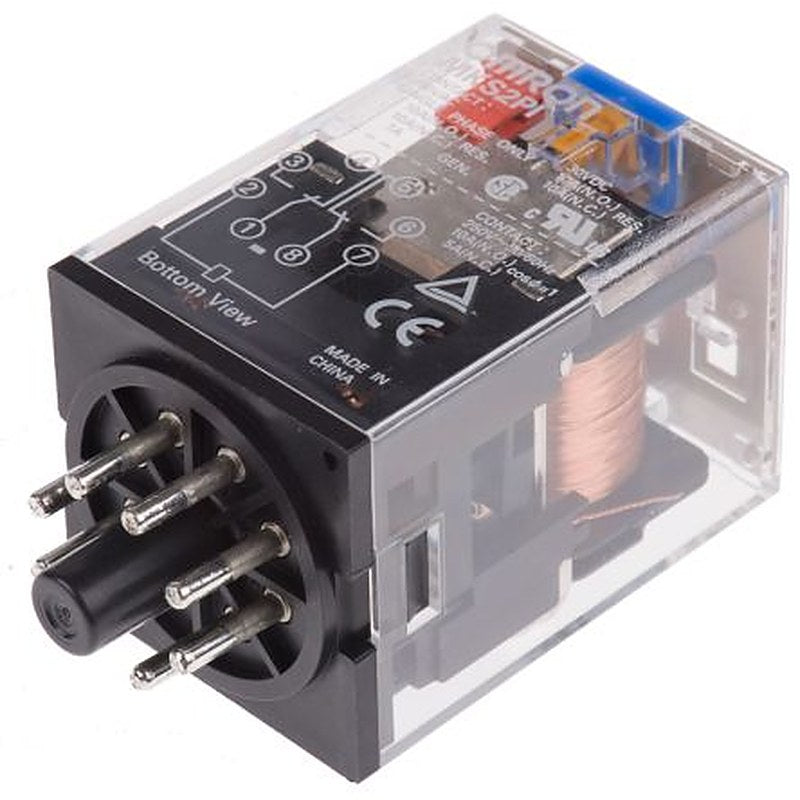 Omron Power Relay, 12V dc Coil, 10A Switching Current, DPDT