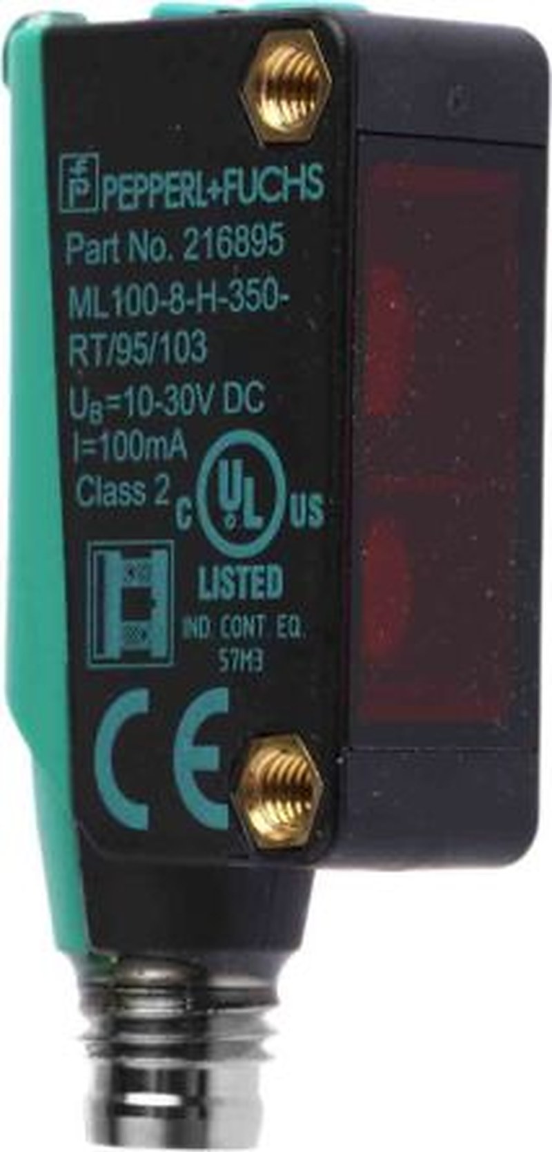Pepperl + Fuchs Diffuse Photoelectric Sensor, Block Sensor