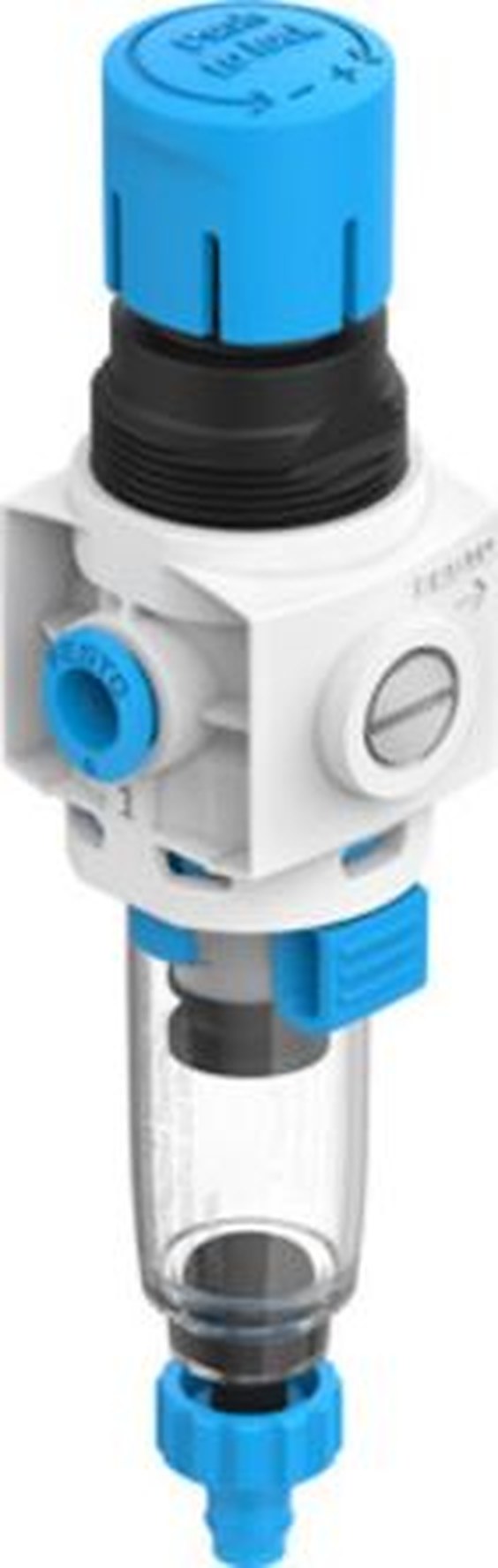 Festo QS-6 Pneumatic Regulator - 8 bar, 8086646, Prepared For G1/8 310L/min, G MS