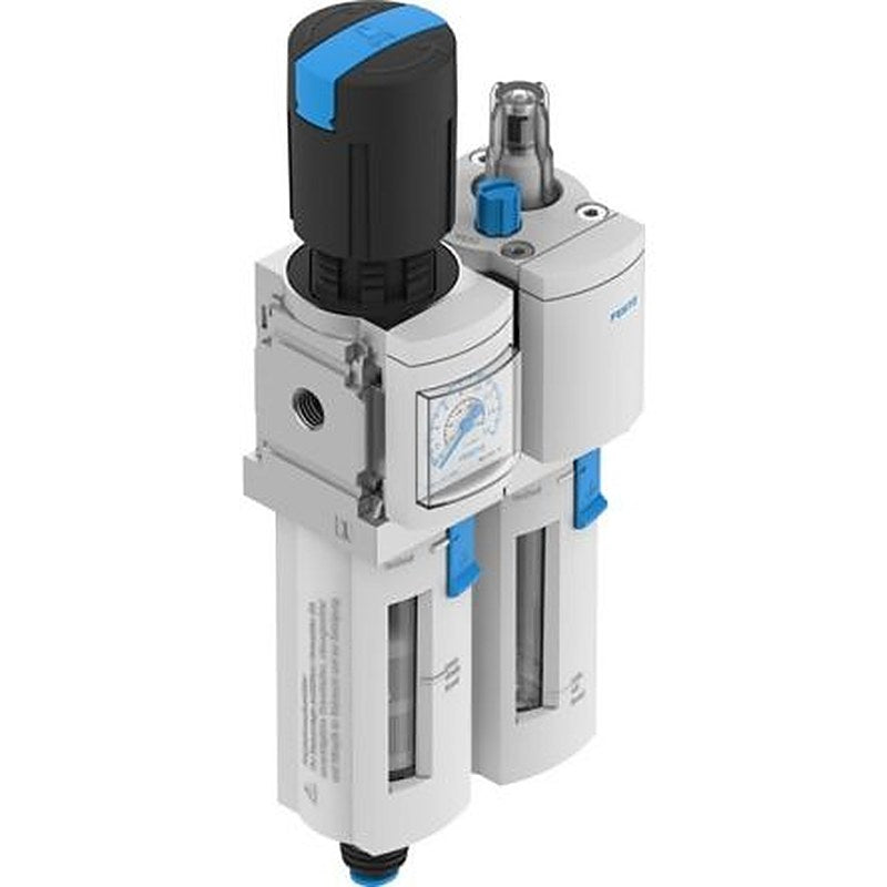 Festo G1/8 in Combination Unit, Automatic Drain, 40 μm Filtration Size Integrated Pressure Gauge, 8233015
