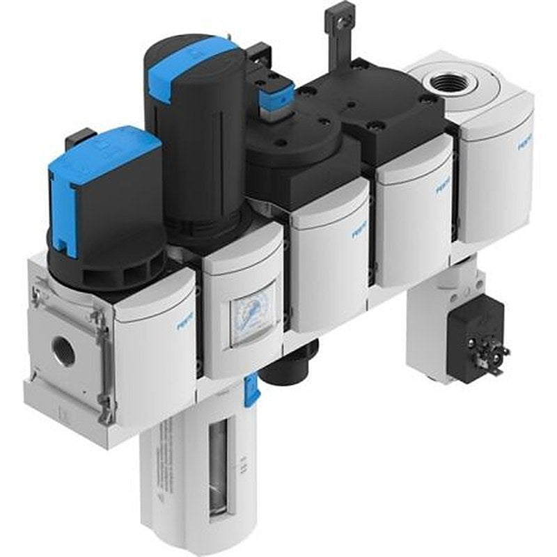 Festo G1/2 in Combination Unit, Manual Drain, 40 μm Filtration Size Integrated Pressure Gauge, 8233032