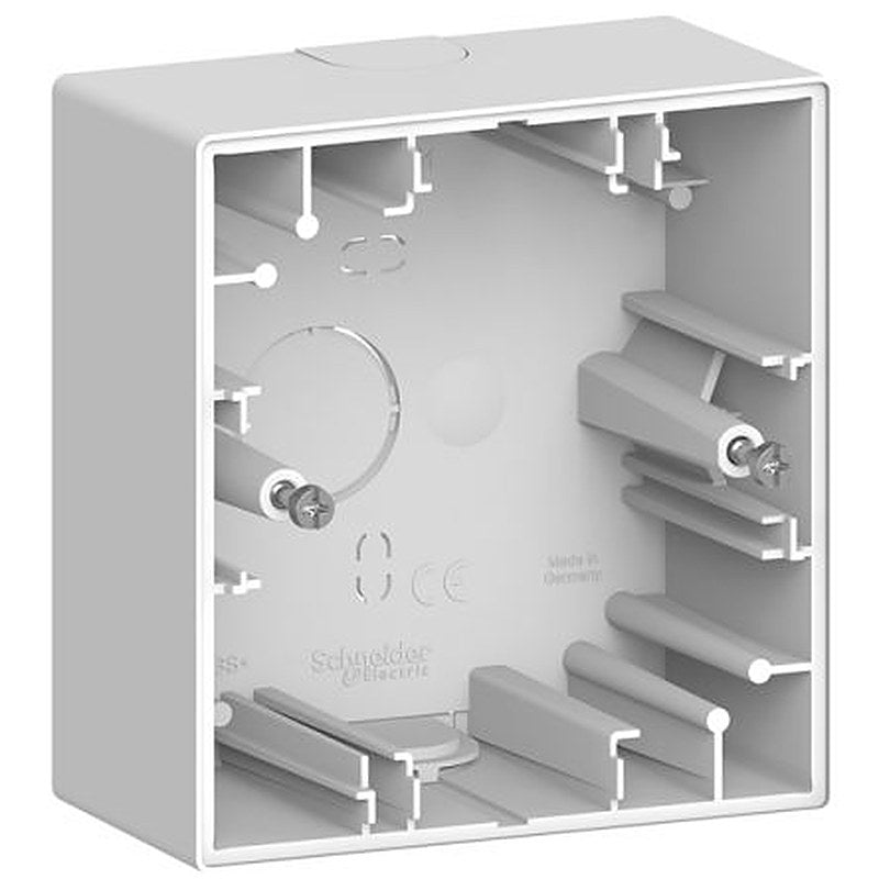 Schneider Electric D-Life White ABS Back Box Mounting Frame, Surface Mount, 1 Gangs