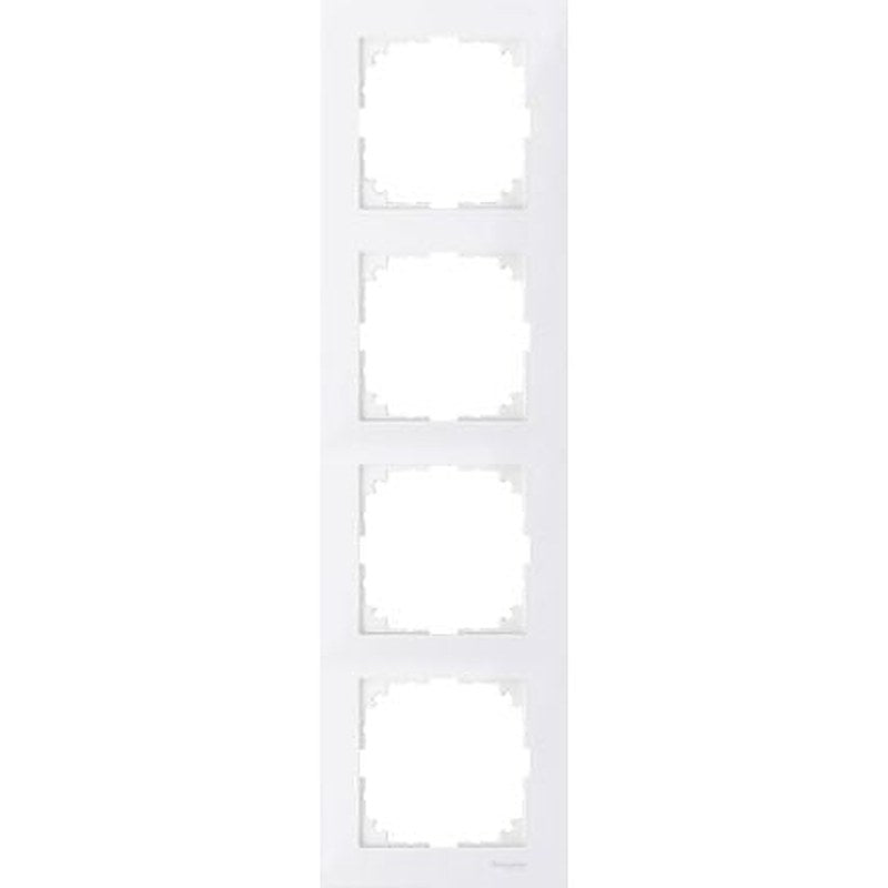 Schneider Electric White 4 Gang Cover
