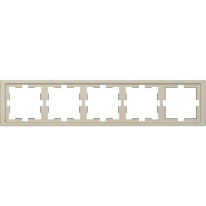 Schneider Electric Brown 5 Gang Frame