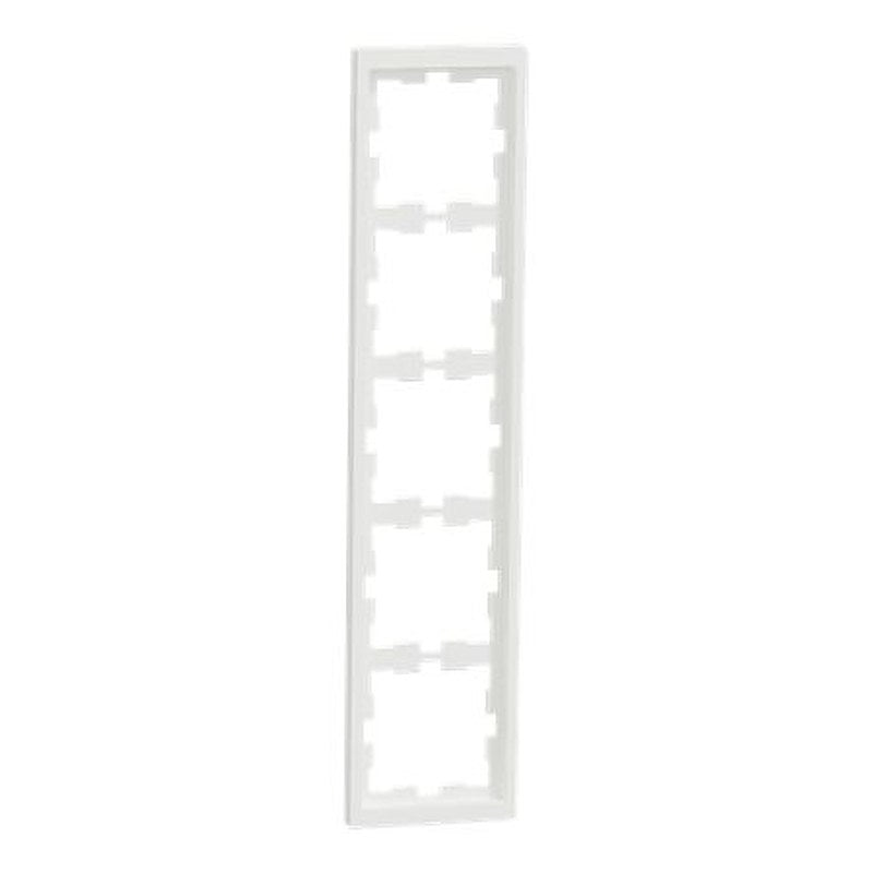 Schneider Electric White 5 Gang Frame