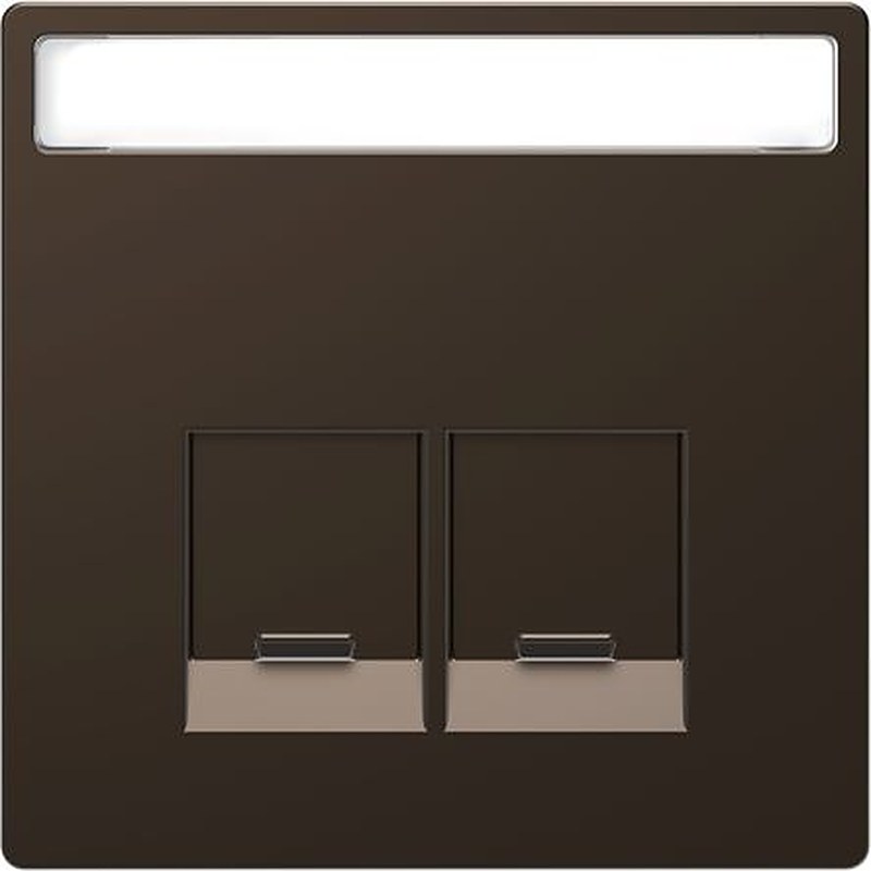 Schneider Electric Brown 2 Gang Cover Plate