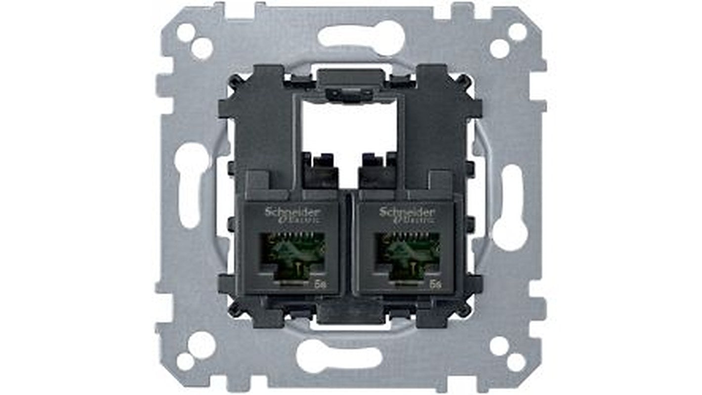 Schneider Electric D-Life Grey, Black Electrical Socket, RJ45