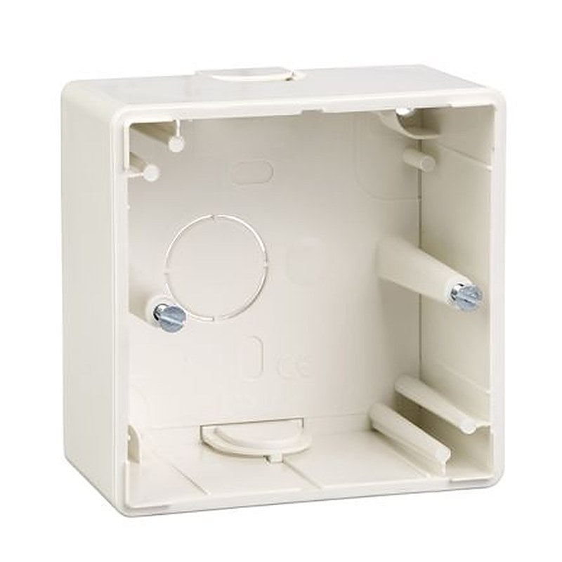 Schneider Electric System M White ABS Back Box Mounting Frame, Surface Mount, 1 Gangs