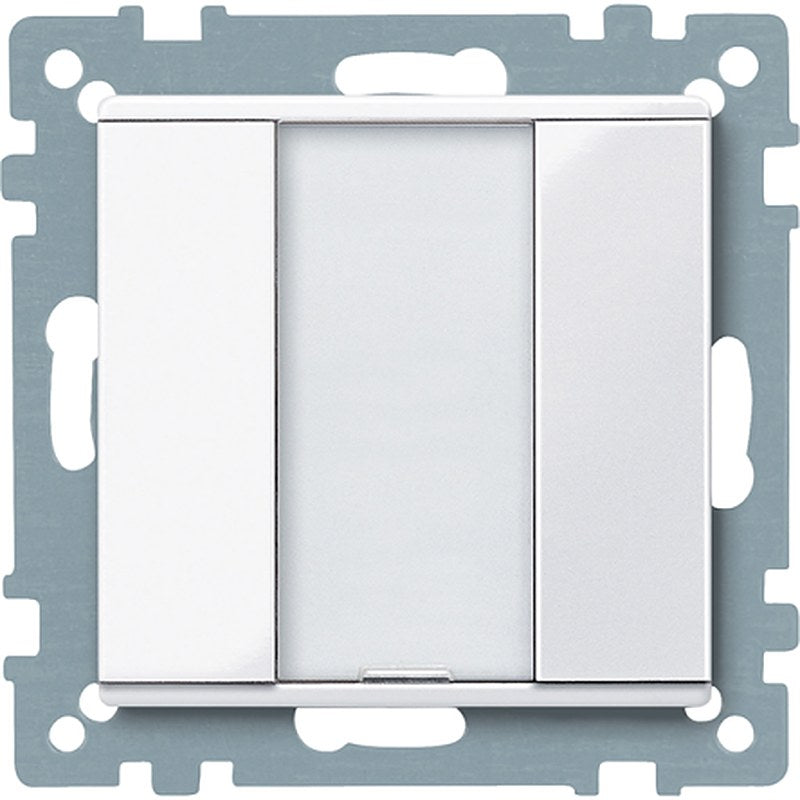 Schneider Electric White Push Button, 1 Gang, MTN